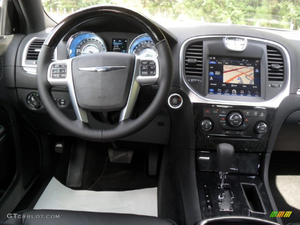 2012 Chrysler 300 C Black Dashboard Photo #54621168