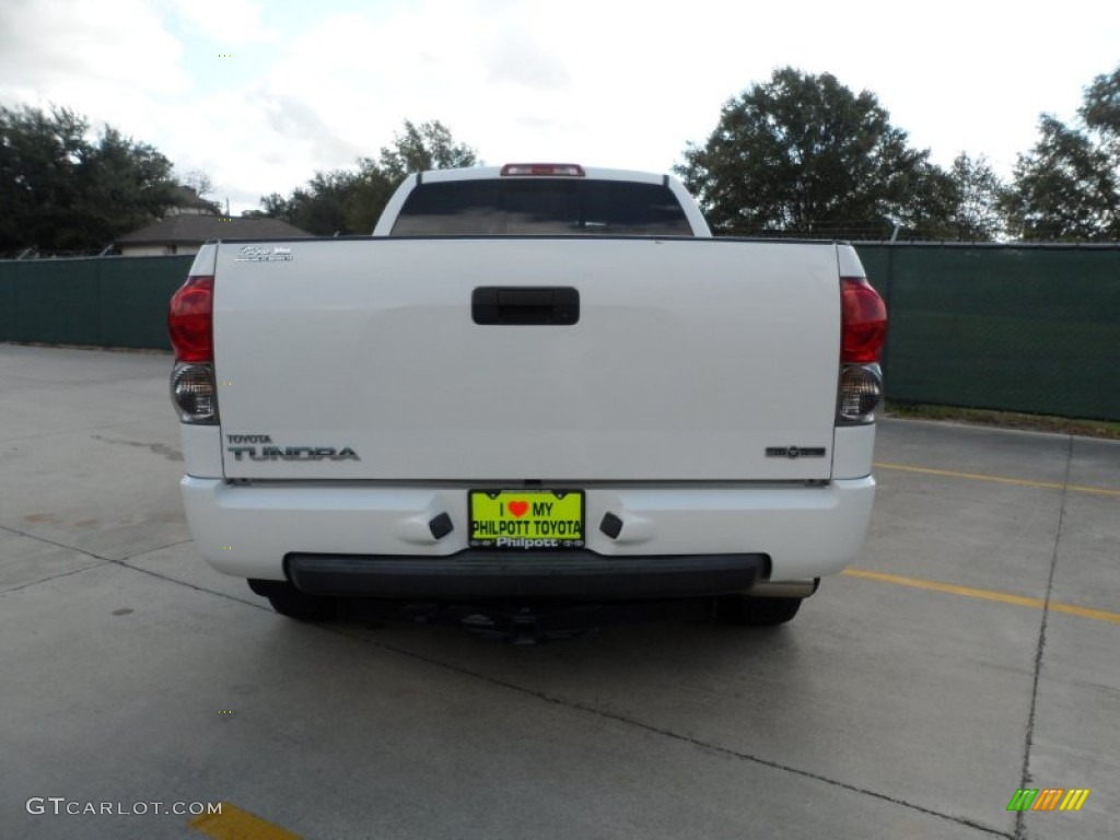 2008 Tundra Texas Edition Double Cab - Super White / Graphite Gray photo #4