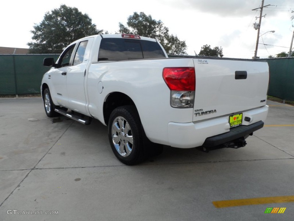 2008 Tundra Texas Edition Double Cab - Super White / Graphite Gray photo #5