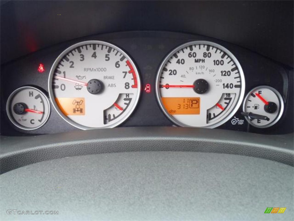 2012 Nissan Frontier Pro-4X Crew Cab 4x4 Gauges Photo #54621494