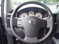 2011 Nissan Titan Pro 4X Charcoal Interior Steering Wheel Photo