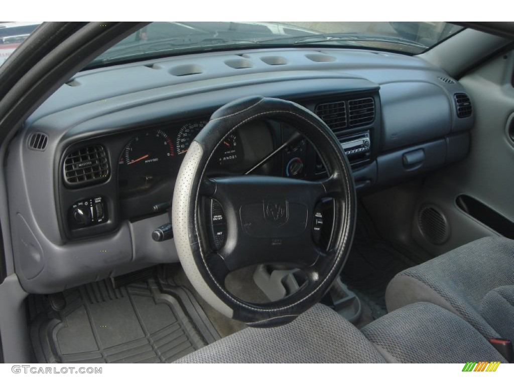 1999 Dakota SLT Extended Cab - Forest Green Pearl / Agate photo #13