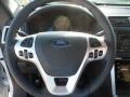 Charcoal Black/Pecan 2012 Ford Explorer Limited Steering Wheel