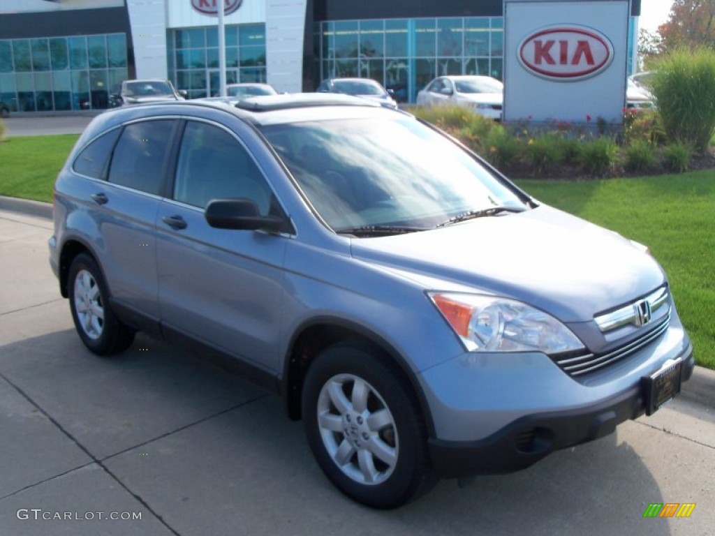 2009 CR-V EX 4WD - Glacier Blue Metallic / Black photo #1