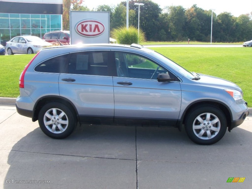 2009 CR-V EX 4WD - Glacier Blue Metallic / Black photo #3