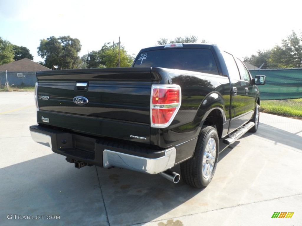 2011 F150 XLT SuperCrew - Ebony Black / Steel Gray photo #3