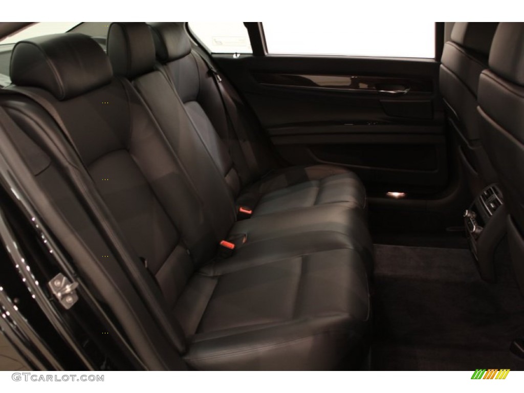 Black Nappa Leather Interior 2011 BMW 7 Series 750Li xDrive Sedan Photo #54623518