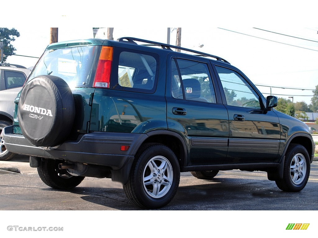 2001 CR-V EX 4WD - Clover Green Pearl / Dark Gray photo #9