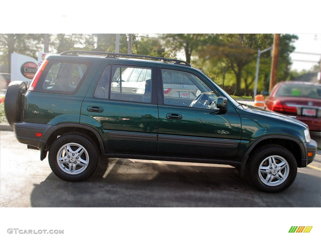 2001 CR-V EX 4WD - Clover Green Pearl / Dark Gray photo #10
