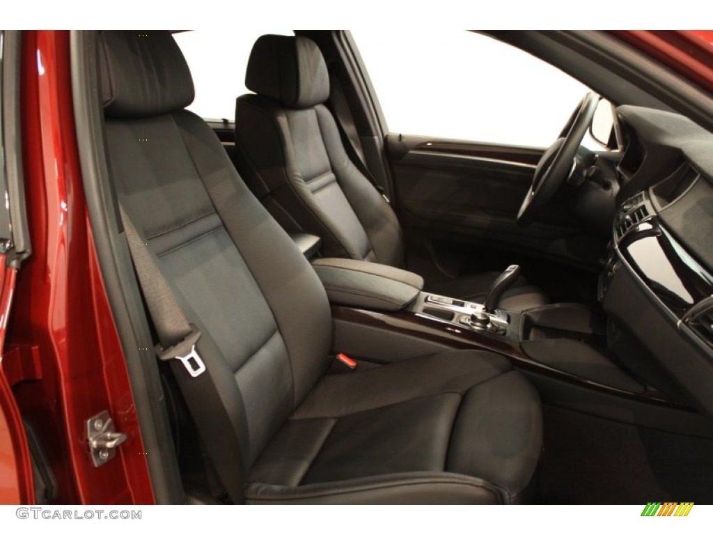 Black Interior 2011 BMW X6 xDrive35i Photo #54623773