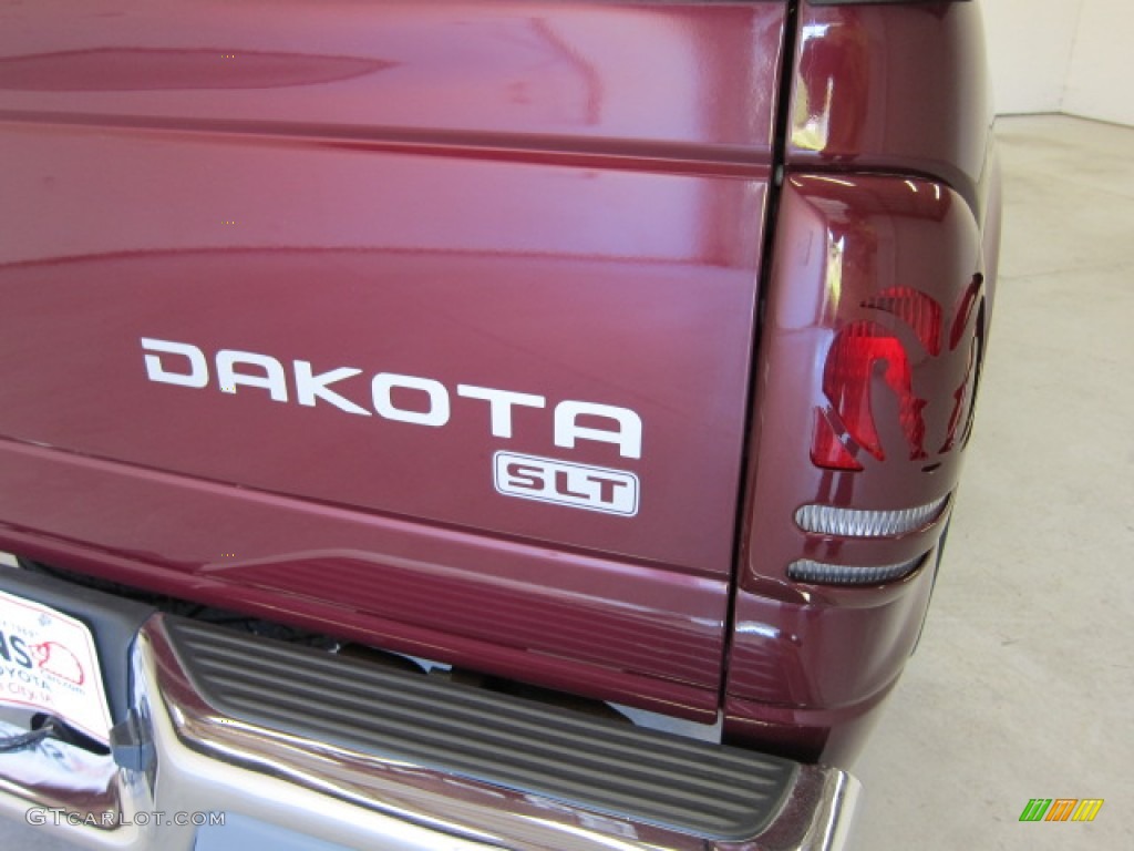 2003 Dakota SLT Quad Cab - Dark Garnet Red Pearl / Dark Slate Gray photo #13