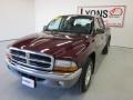 2003 Dark Garnet Red Pearl Dodge Dakota SLT Quad Cab  photo #28