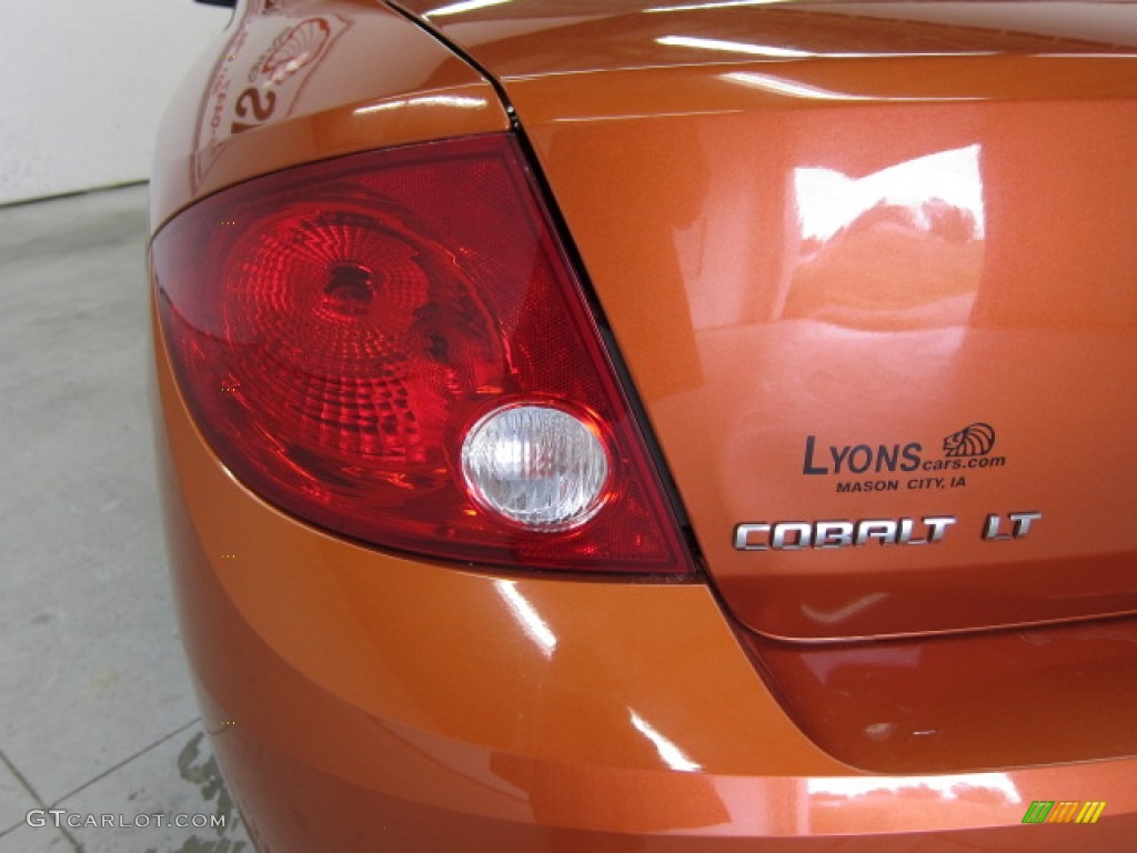 2007 Cobalt LT Sedan - Sunburst Orange Metallic / Gray photo #13