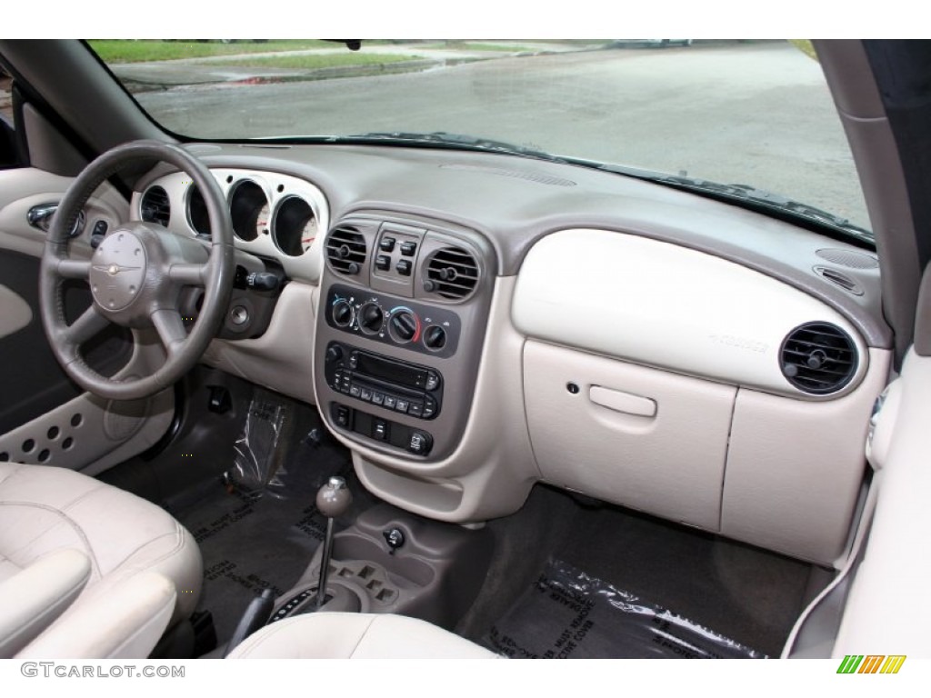 2005 Chrysler PT Cruiser Touring Turbo Convertible Taupe/Pearl Beige Dashboard Photo #54626127