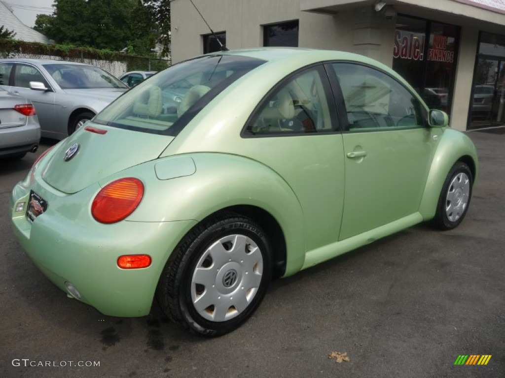 2001 New Beetle GLS Coupe - Cyber Green Metallic / Cream photo #5