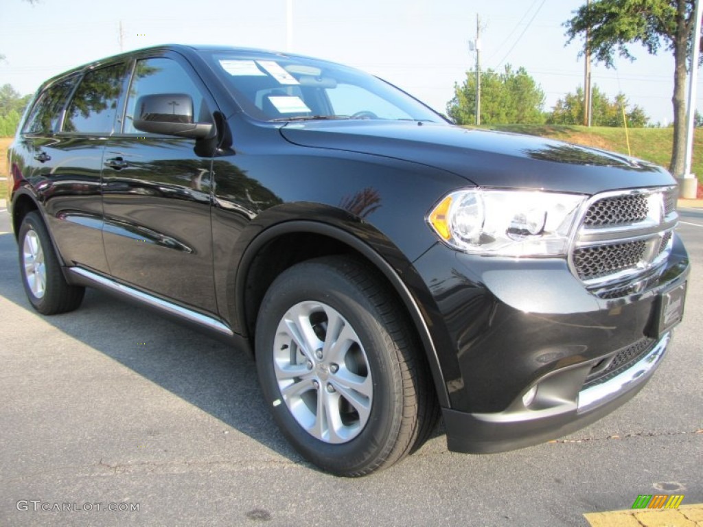 Brilliant Black Crystal Pearl 2012 Dodge Durango SXT Exterior Photo #54628494