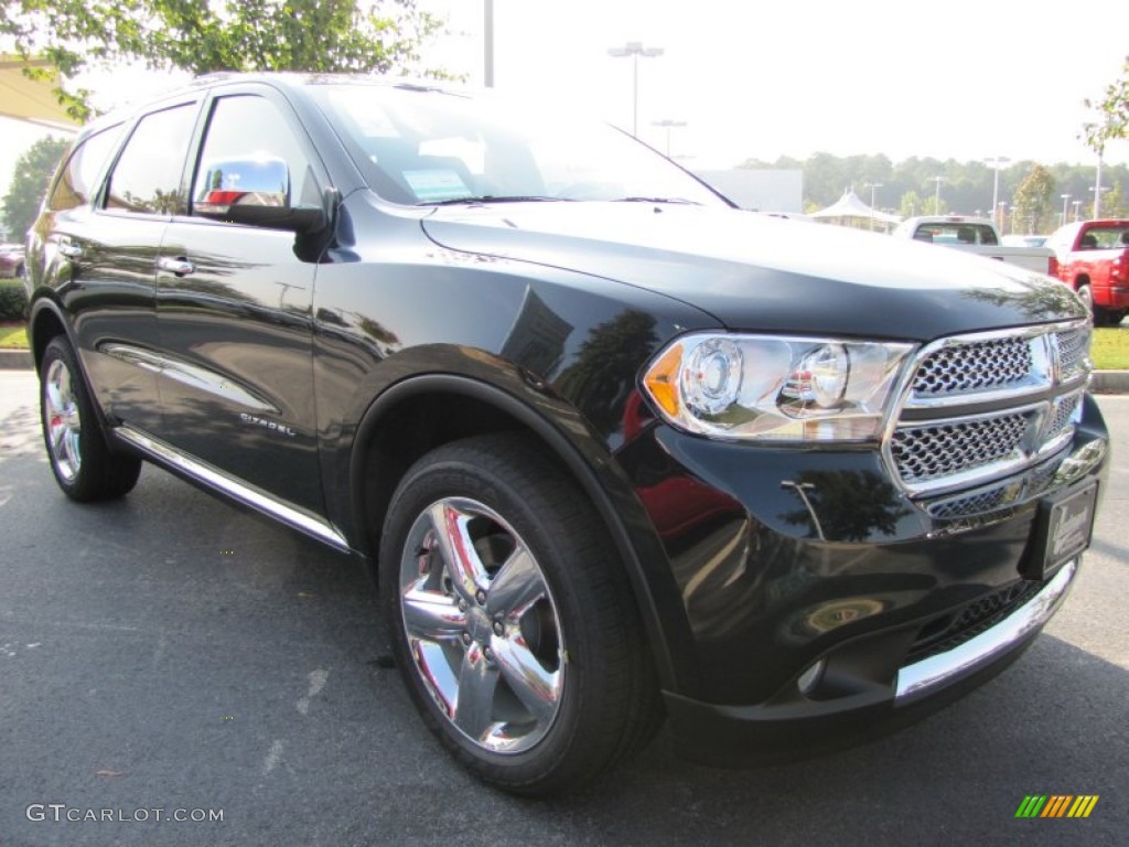Brilliant Black Crystal Pearl 2012 Dodge Durango Citadel Exterior Photo #54628611