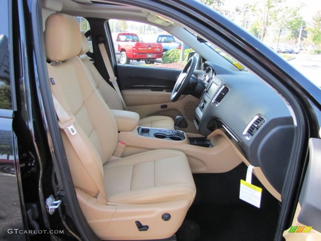 Black/Tan Interior 2012 Dodge Durango Citadel Photo #54628629