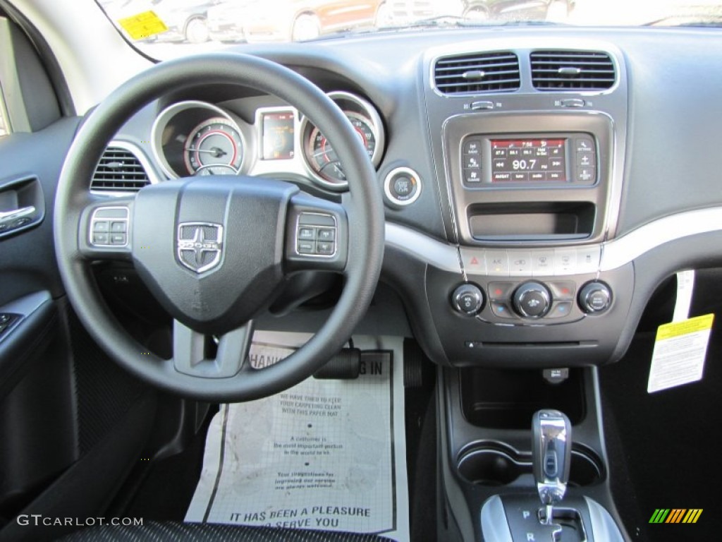 2012 Dodge Journey SXT Black Dashboard Photo #54628791