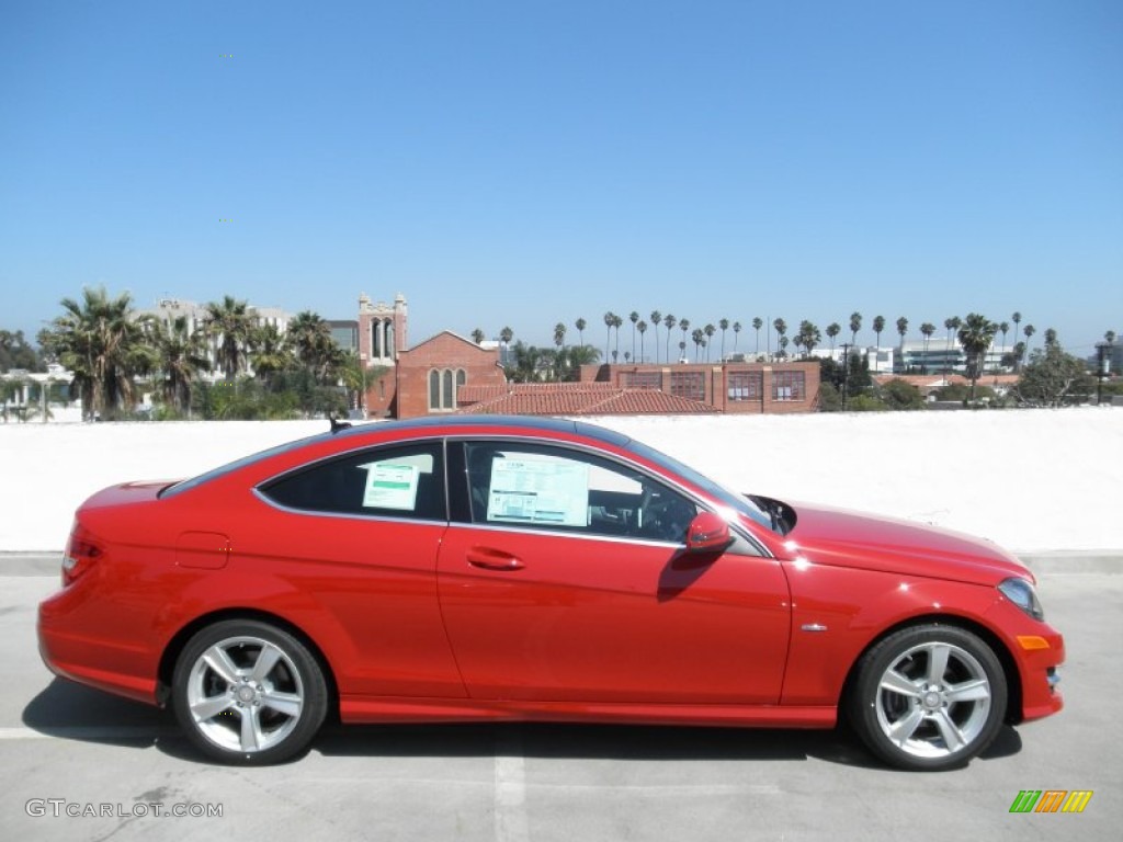 Mars Red 2012 Mercedes-Benz C 250 Coupe Exterior Photo #54629865