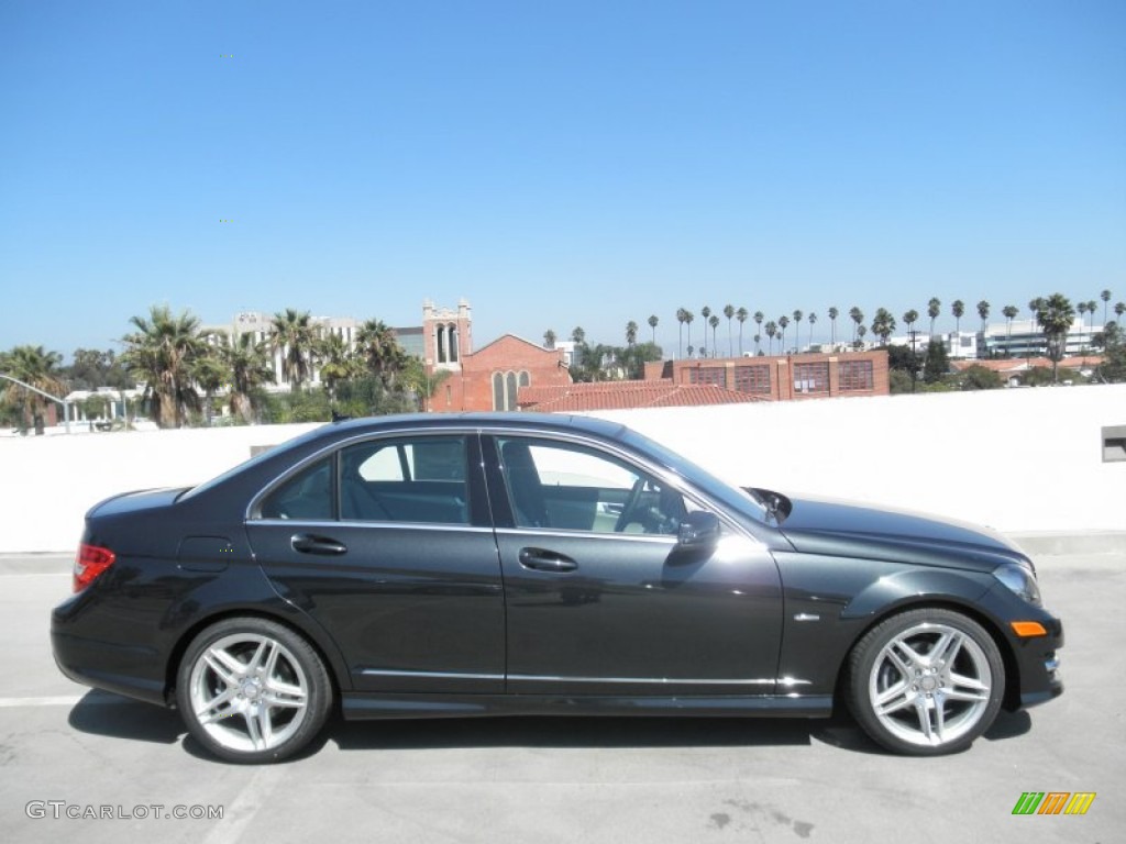 Magnetite Black Metallic 2012 Mercedes-Benz C 250 Sport Exterior Photo #54630045