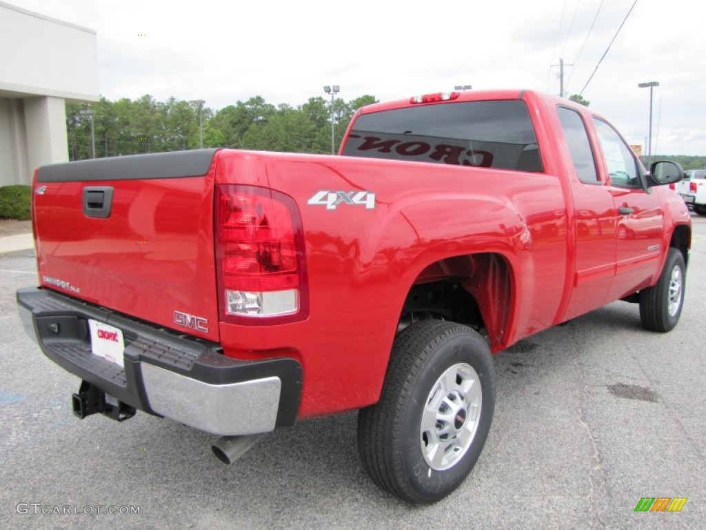 Fire Red 2011 GMC Sierra 2500HD SLE Extended Cab 4x4 Exterior Photo #54631212
