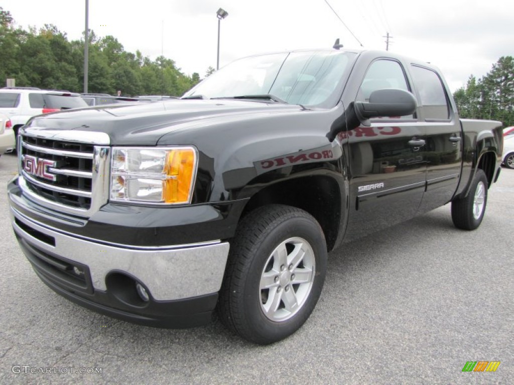 Onyx Black 2012 GMC Sierra 1500 SLE Crew Cab Exterior Photo #54631569