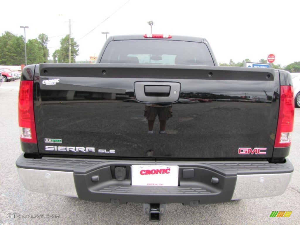 2012 Sierra 1500 SLE Crew Cab - Onyx Black / Ebony photo #6