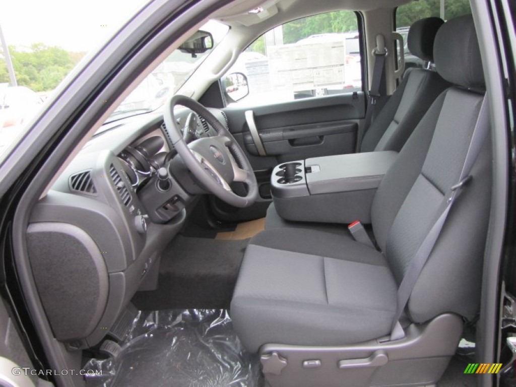 Ebony Interior 2012 GMC Sierra 1500 SLE Crew Cab Photo #54631650