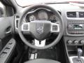 2012 Dodge Avenger Black Interior Steering Wheel Photo
