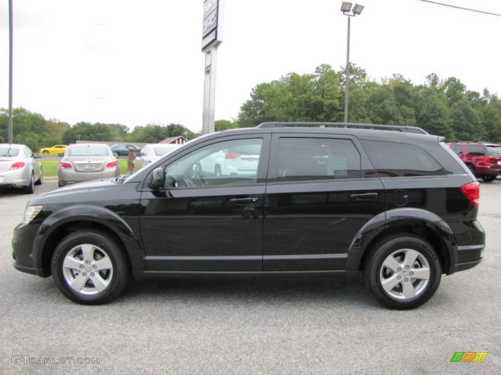 Brilliant Black Crystal Pearl 2012 Dodge Journey SXT Exterior Photo #54632661