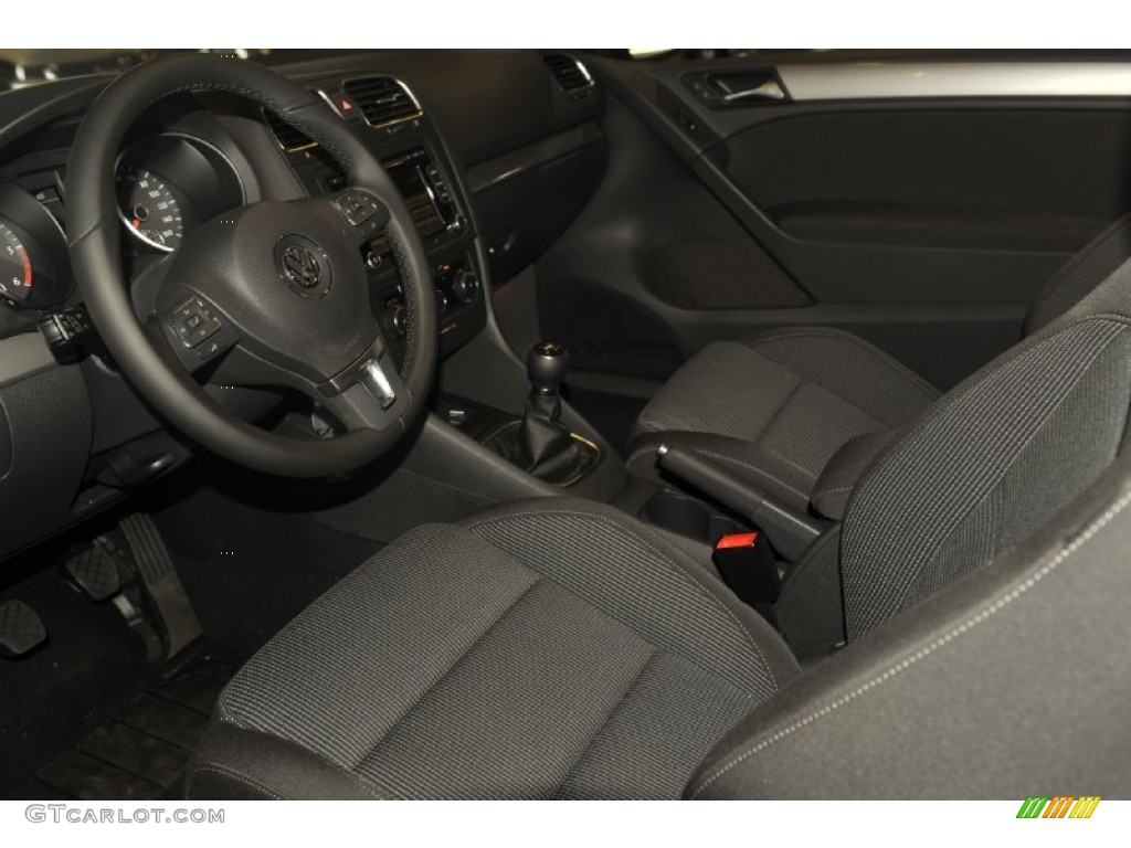 Titan Black Interior 2012 Volkswagen Golf 2 Door TDI Photo #54633279