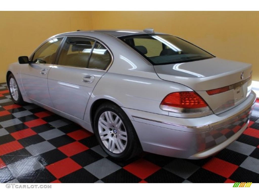 2003 7 Series 745Li Sedan - Titanium Silver Metallic / Basalt Grey/Flannel Grey photo #3