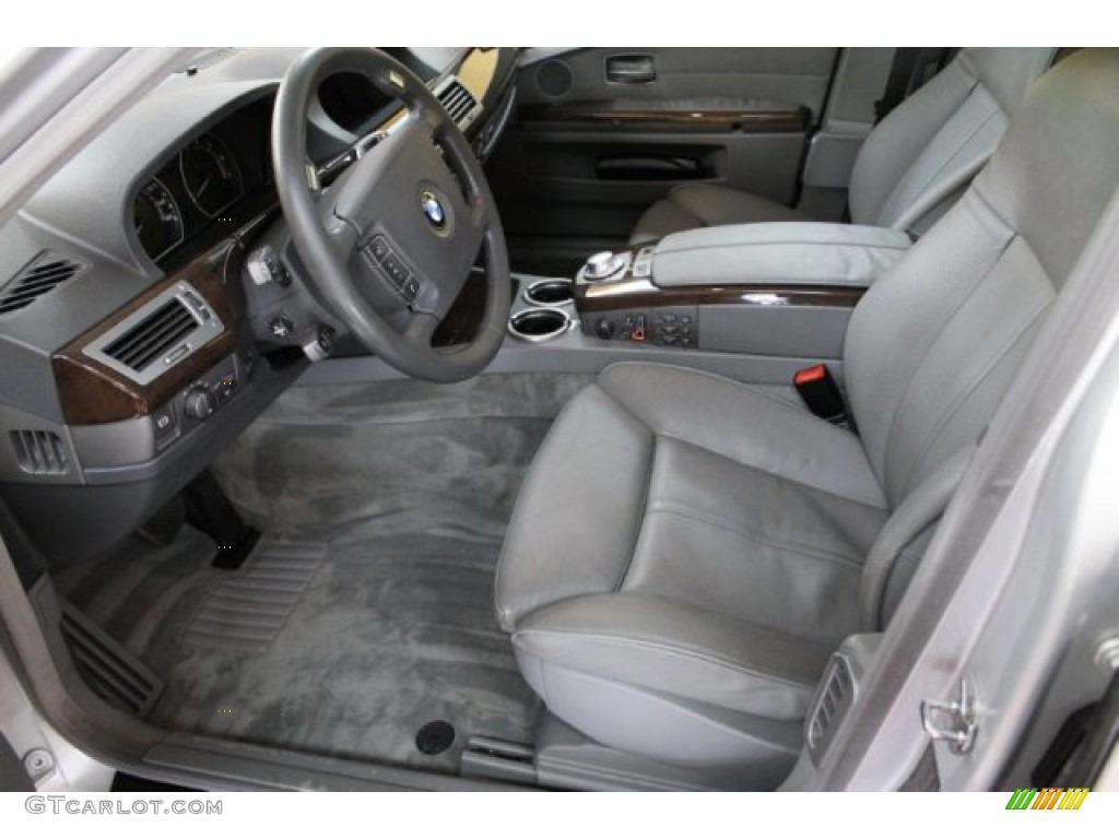 2003 7 Series 745Li Sedan - Titanium Silver Metallic / Basalt Grey/Flannel Grey photo #13