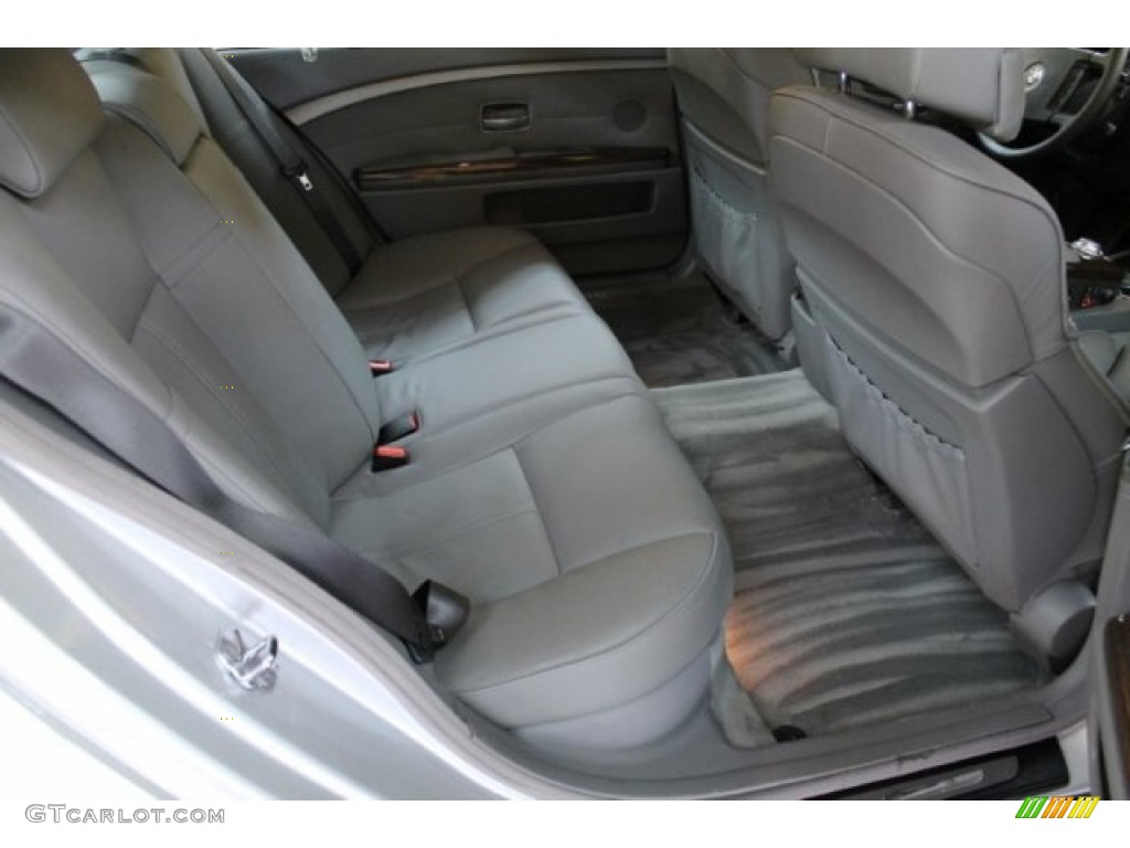2003 7 Series 745Li Sedan - Titanium Silver Metallic / Basalt Grey/Flannel Grey photo #16