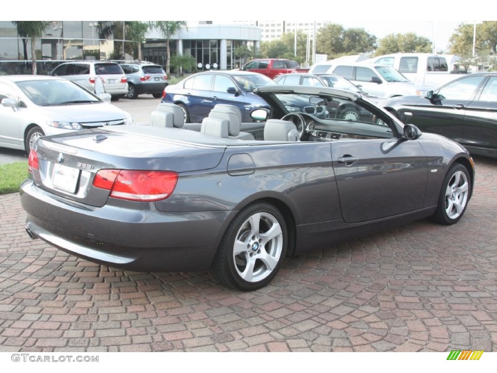 2008 3 Series 328i Convertible - Sparkling Graphite Metallic / Gray photo #12