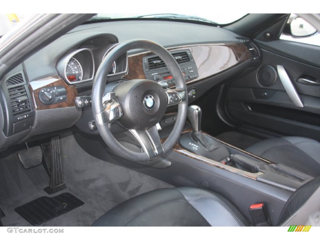 2007 BMW Z4 3.0si Roadster Black Dashboard Photo #54636720