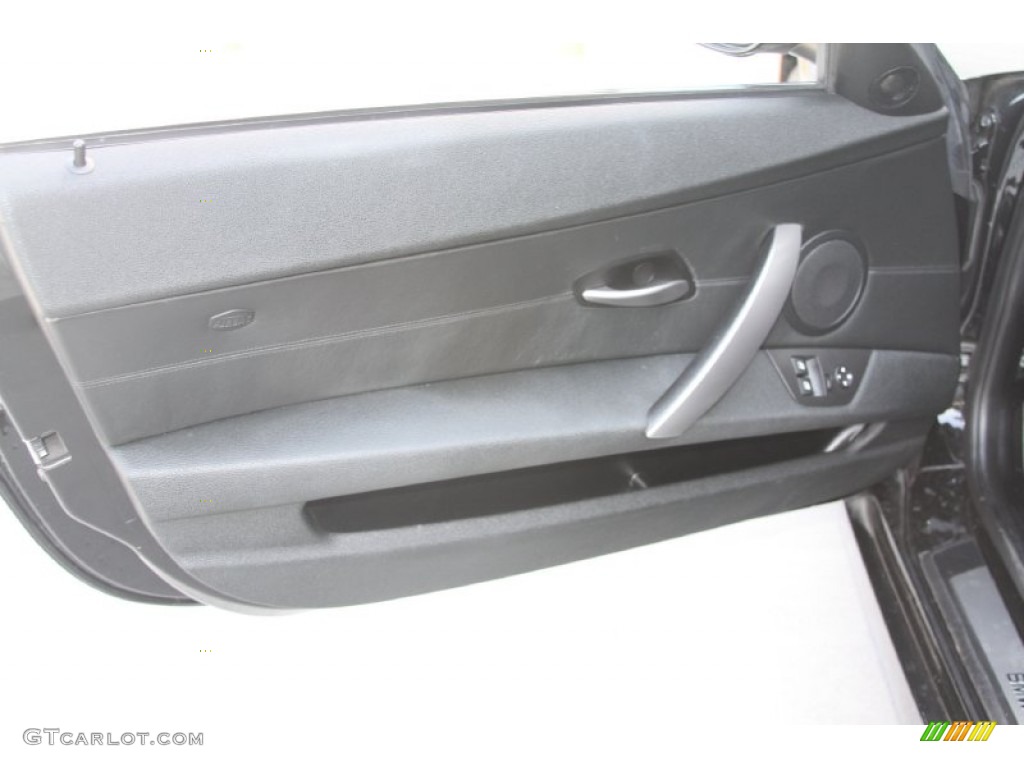 2007 BMW Z4 3.0si Roadster Black Door Panel Photo #54636745