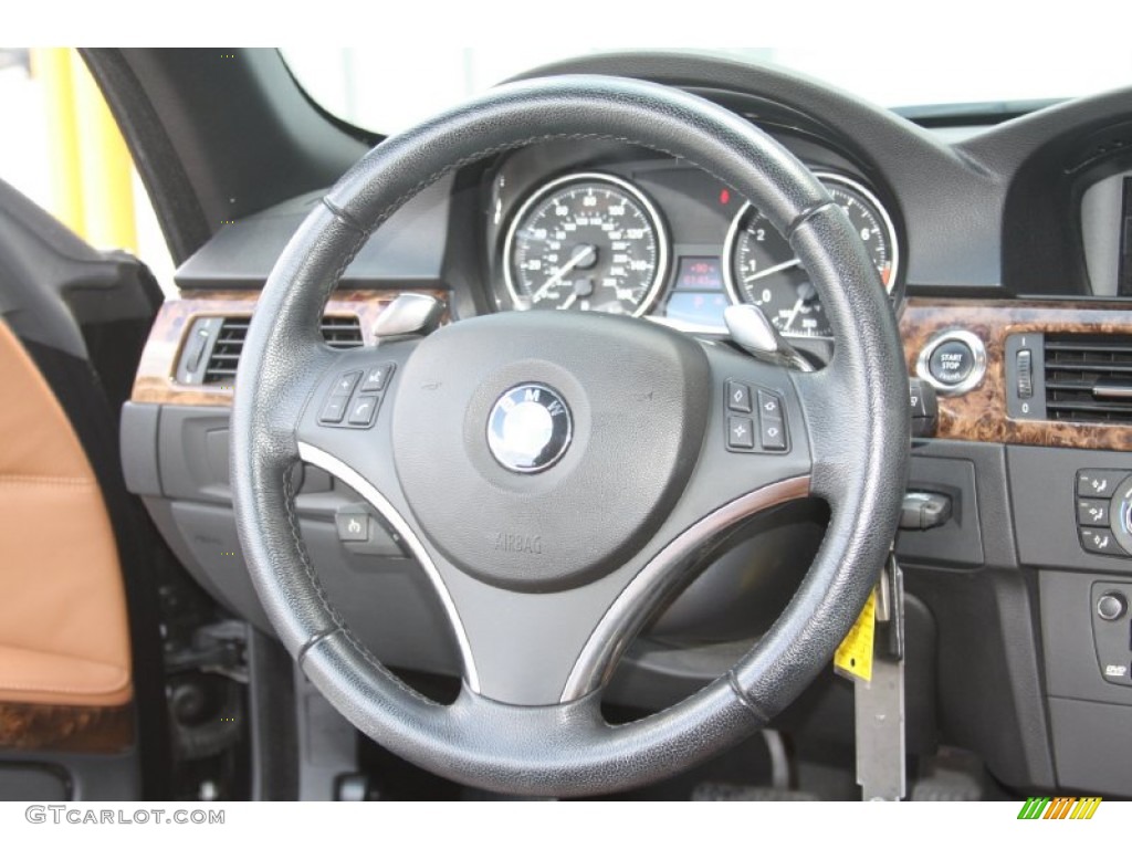 2008 3 Series 335i Convertible - Black Sapphire Metallic / Saddle Brown/Black photo #30