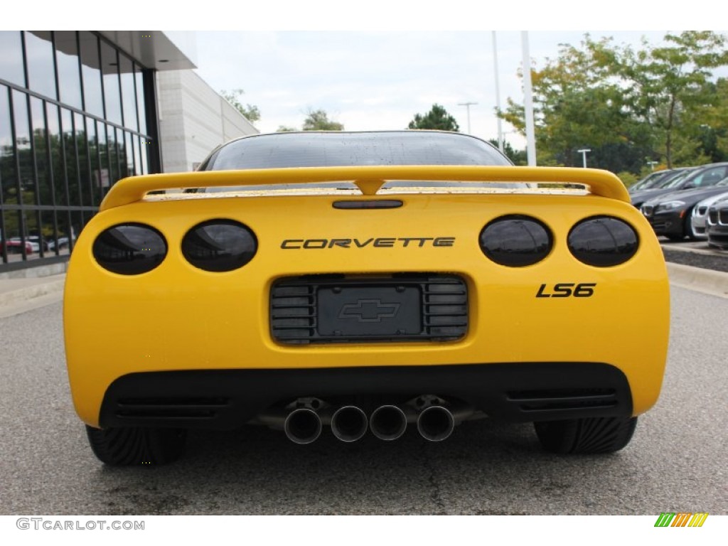 2002 Corvette Z06 - Millenium Yellow / Black photo #6