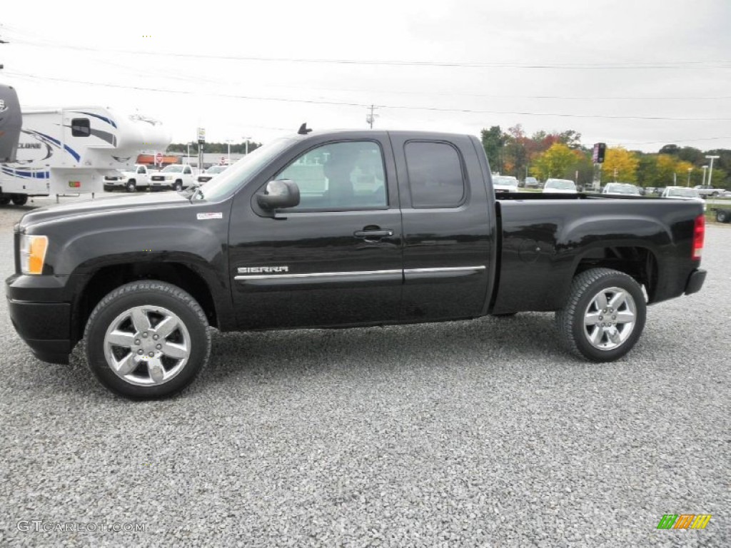 Onyx Black 2012 GMC Sierra 1500 SLE Extended Cab 4x4 Exterior Photo #54639414