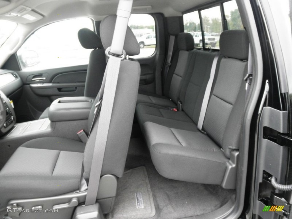 Ebony Interior 2012 GMC Sierra 1500 SLE Extended Cab 4x4 Photo #54639507