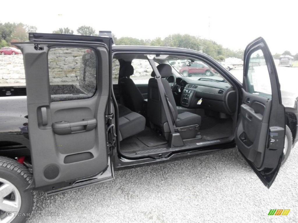 Ebony Interior 2012 GMC Sierra 1500 SLE Extended Cab 4x4 Photo #54639543