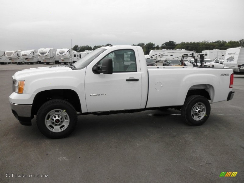 Summit White 2012 GMC Sierra 2500HD Regular Cab 4x4 Exterior Photo #54639618
