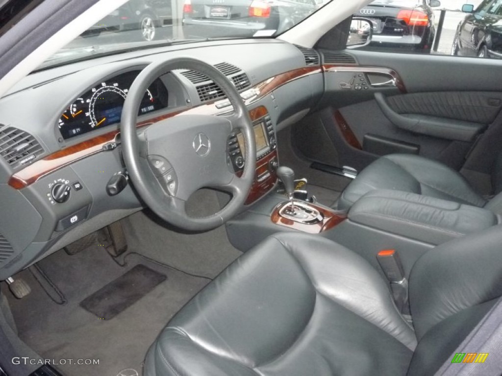 Charcoal Interior 2003 Mercedes-Benz S 500 Sedan Photo #54639885