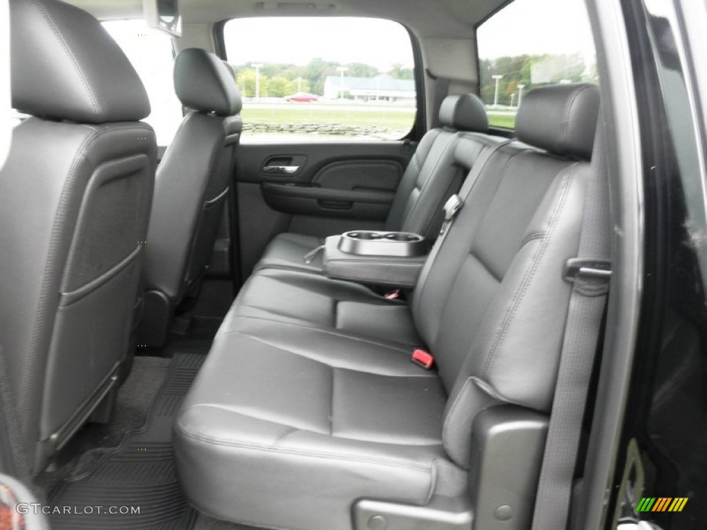 Ebony Interior 2012 GMC Sierra 3500HD Denali Crew Cab 4x4 Dually Photo #54640143