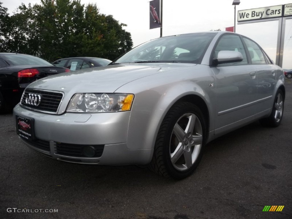 2005 A4 1.8T quattro Sedan - Light Silver Metallic / Ebony photo #1