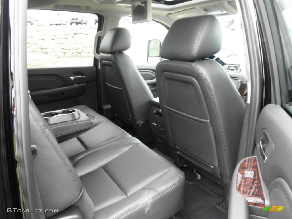 Ebony Interior 2012 GMC Sierra 3500HD Denali Crew Cab 4x4 Dually Photo #54640182