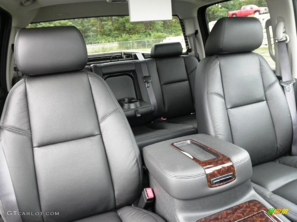 Ebony Interior 2012 GMC Sierra 3500HD Denali Crew Cab 4x4 Dually Photo #54640200
