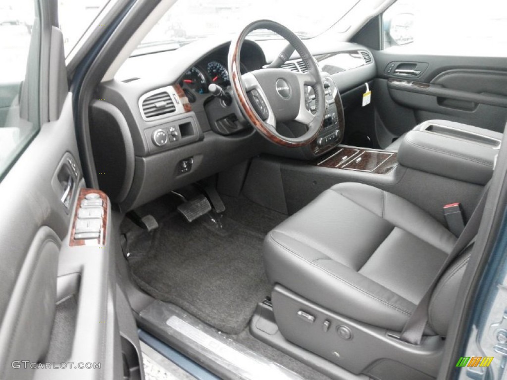Ebony Interior 2012 GMC Sierra 1500 Denali Crew Cab 4x4 Photo #54640275
